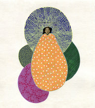 将图片加载到图库查看器,Mustard Yellow, Green And Purple Art Collage