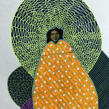 将图片加载到图库查看器,Mustard Yellow, Green And Purple Art Collage