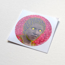 Load image into Gallery viewer, Neon Waves Round Sticker