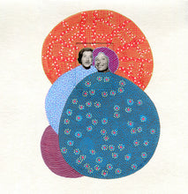 Load image into Gallery viewer, Vintage Smiling Women Portrait Art Collage On Paper