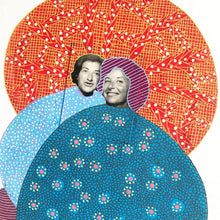 Load image into Gallery viewer, Vintage Smiling Women Portrait Art Collage On Paper