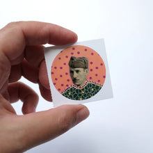 将图片加载到图库查看器,Mongolfiere 025 Round Sticker