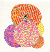 Load image into Gallery viewer, Orange, Yellow And Red Paper Collage Art