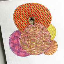 Load image into Gallery viewer, Orange, Yellow And Red Paper Collage Art