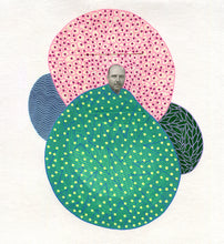 Load image into Gallery viewer, Abstract Patterns Mixed Media Collage Art On Paper