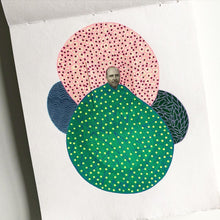 Load image into Gallery viewer, Abstract Patterns Mixed Media Collage Art On Paper