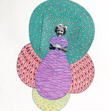 Load image into Gallery viewer, Vintage Happy Baby Girl Portrait Art Collage