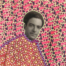 Load image into Gallery viewer, Burgundy Red Paper Art Collage