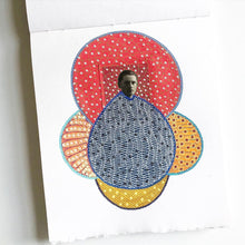 Load image into Gallery viewer, Vintage Style Mixed Media Art Collage On Handmade Paper