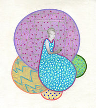 Load image into Gallery viewer, Pastel Shades Mixed Media Art Collage On Handmade Paper