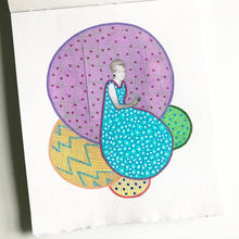 Load image into Gallery viewer, Pastel Shades Mixed Media Art Collage On Handmade Paper