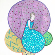 Load image into Gallery viewer, Pastel Shades Mixed Media Art Collage On Handmade Paper