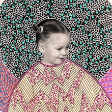 将图片加载到图库查看器,Cute Baby Girl Portrait Art Collage