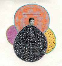 Load image into Gallery viewer, Black, Yellow, Orange And Red Collage Art