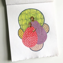 Load image into Gallery viewer, Women Vintage Portrait Art Collage On Paper