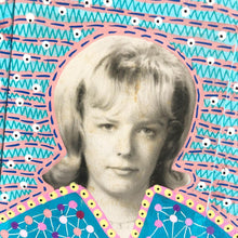 Load image into Gallery viewer, Orange And Light Blue Abstract Patterns Art Collage