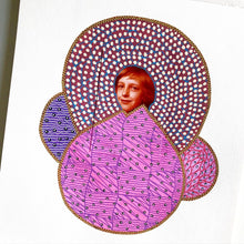 Load image into Gallery viewer, Pink Paper Art Collage