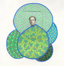 Load image into Gallery viewer, Green Paper Art Collage