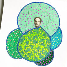 Load image into Gallery viewer, Green Paper Art Collage