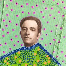 Load image into Gallery viewer, Green Paper Art Collage