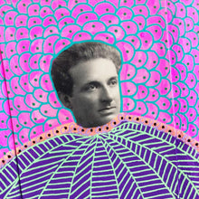 Load image into Gallery viewer, Vibrant Pink And Red Art Collage On Paper