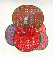 Load image into Gallery viewer, Red Vintage Style Art Collage Composition