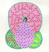 Load image into Gallery viewer, Vibrant Green And Pink Paper Art Collage