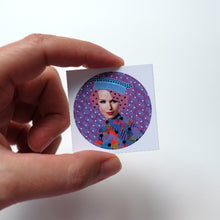 将图片加载到图库查看器,Learning From The Past Mistakes Round Sticker