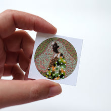 Load image into Gallery viewer, Undressing Thoughts Round Sticker