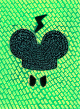 将图片加载到图库查看器,Mickey Inspired Art Illustration On Fashion Magazine