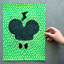 将图片加载到图库查看器,Mickey Inspired Art Illustration On Fashion Magazine