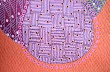 将图片加载到图库查看器,Orange Purple Smiling Girl Collage