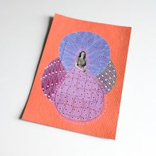 将图片加载到图库查看器,Orange Purple Smiling Girl Collage