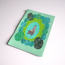 将图片加载到图库查看器,Green Mother With Baby Collage Art