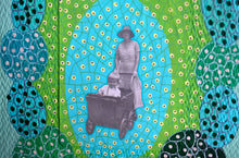 将图片加载到图库查看器,Green Mother With Baby Collage Art