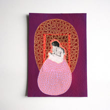Cargar imagen en el visor de la galería, Bordeaux Mother With Newborn Art Collage