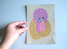 Cargar imagen en el visor de la galería, Beige, Pink And Yellow Art Collage