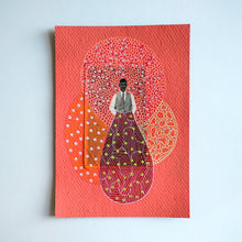 将图片加载到图库查看器,Orange Man Portrait Art Collage