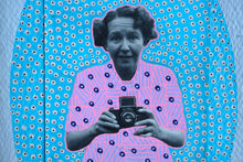 画像をギャラリービューアに読み込む, Woman With Camera Collage Art