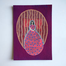 Cargar imagen en el visor de la galería, Rich Bordeaux Portrait Art Collage