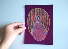 Cargar imagen en el visor de la galería, Rich Bordeaux Portrait Art Collage