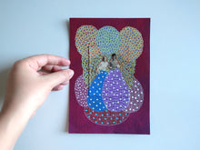 Charger l'image dans la galerie, Red, Blue And Purple Mixed Media Art