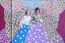 Charger l'image dans la galerie, Red, Blue And Purple Mixed Media Art