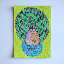 将图片加载到图库查看器,Green Blue And Orange Collage Art