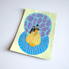 将图片加载到图库查看器,Blue, Yellow and Purple Collage Art