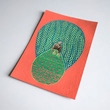画像をギャラリービューアに読み込む, Orange And Green Man Portrait Collage Art