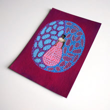 将图片加载到图库查看器,Bordeaux, Blue And Purple Collage On Paper