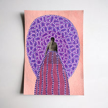 Cargar imagen en el visor de la galería, Pink Purple Art On Paper