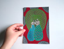 Charger l'image dans la galerie, Red Green Vintage Art Collage