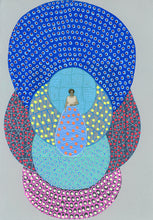 Load image into Gallery viewer, Grey Blue Original Vintage Artwork